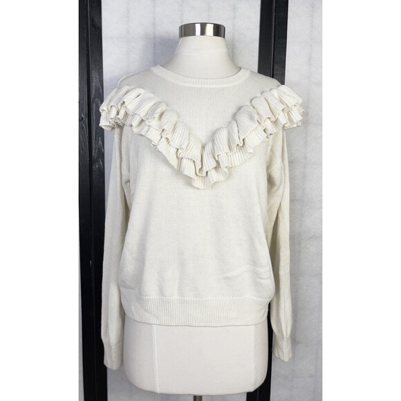 One Grey Day Tops - One Grey Day Women’s Ruffle Detailed Cardigan. Size: M